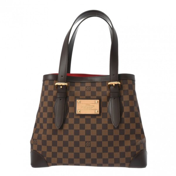 800000128706000 1 Louis Vuitton Damier Hampstead MM Handbag Brown