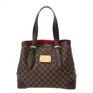 800000128707000 1 Gucci Nylon Leather Handbag Tote Bag Dark Brown