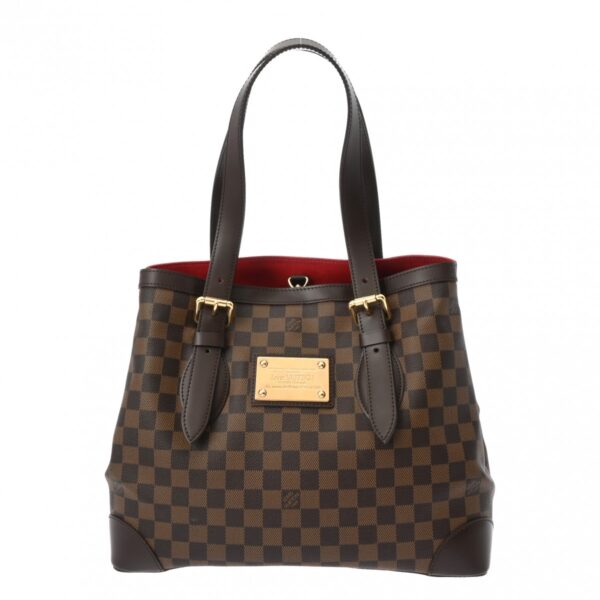 800000128707000 1 Louis Vuitton Damier Hampstead MM Handbag Brown