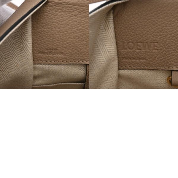 800000128717000 12 c Loewe Compact Hammock Soft Grain Calf Shoulder Bag Sand