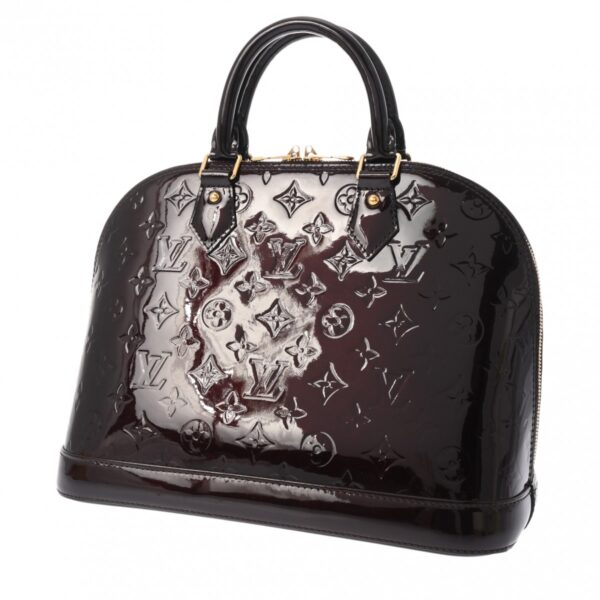 800000129062000 2 Louis Vuitton Vernis Alma PM Handbag Amarant