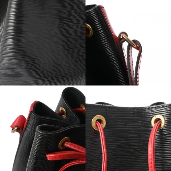 800000129071000 14 c Louis Vuitton Epi Noe Drawstring Shoulder Bag Red