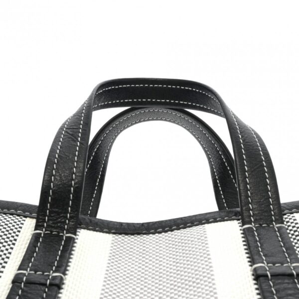 800000129222000 6 Balenciaga Balves Calf Nylon 2WAY Bag Gray White