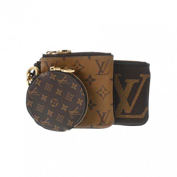 800000129373000 1 Louis Vuitton Pochette Trio Monogram Brown