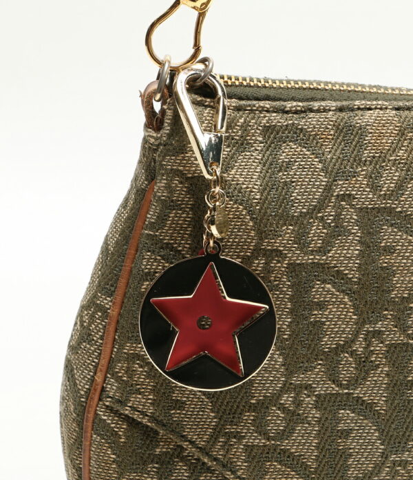 801030763 6 Christian Dior Saddle Star Key Chain Handbag