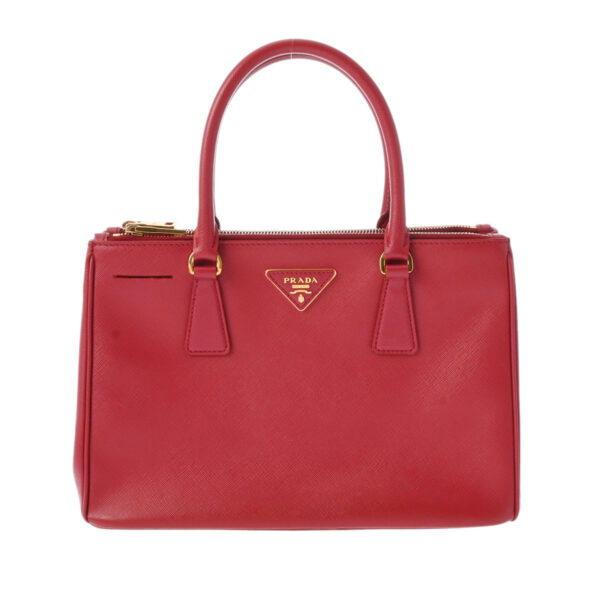 802000155973000 1 Prada 2WAY Saffiano Handbag Red