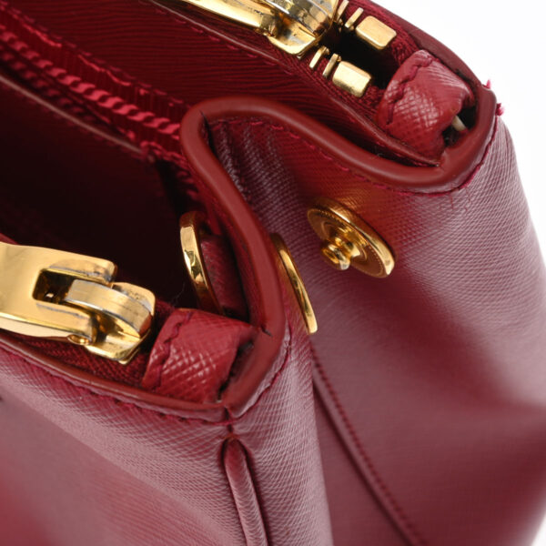 802000155973000 7 Prada 2WAY Saffiano Handbag Red