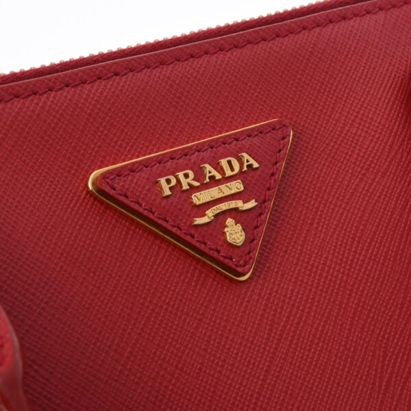 802000155973000 9 Prada 2WAY Saffiano Handbag Red