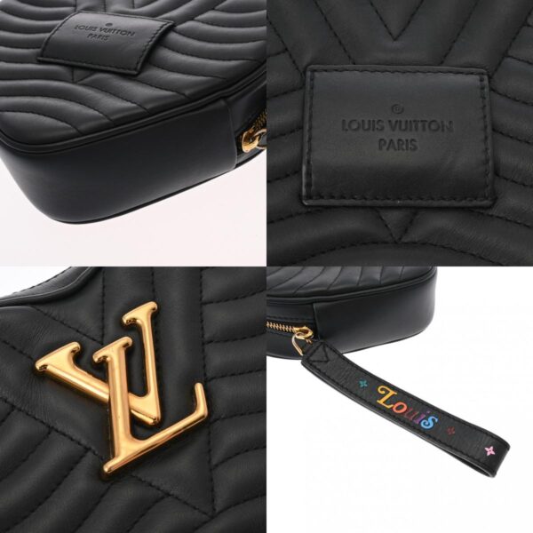 802000157586000 10 c Louis Vuitton Wave Heart Leather Shoulder Bag Black