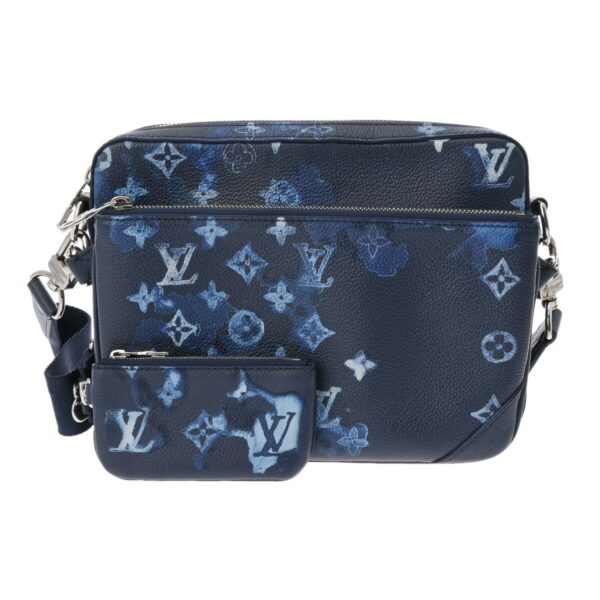 802000157587000 1 Louis Vuitton Water Color Trio Messenger Shoulder Bag Blue