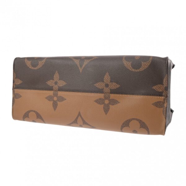 802000157910000 5 Louis Vuitton On the Go GM 2WAY Monogram Giant Reverse Handbag Brown