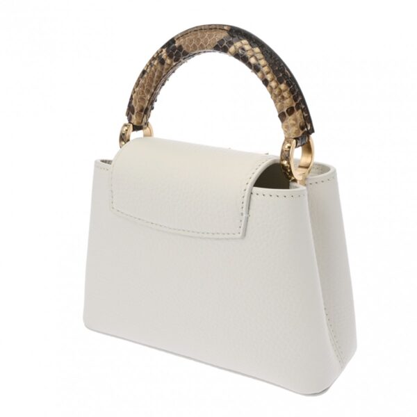 802000157958000 2 Louis Vuitton Capucines MINI Taurillon White