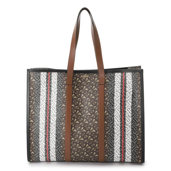 8021488 brown02 Burberry EW Book Tote Bag Brown