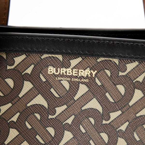 8021488 brown08 Burberry EW Book Tote Bag Brown