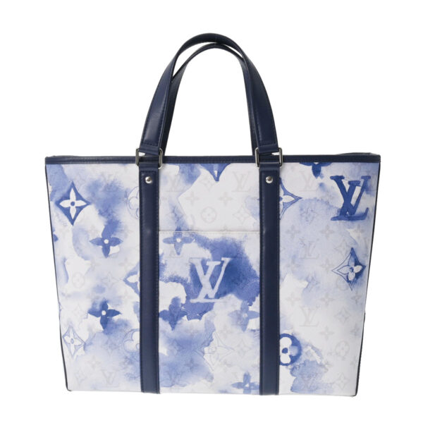 802500045130000 1 Louis Vuitton Weekend Tote PM 2WAY Water Color Tote Bag Blue