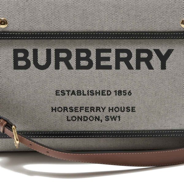 8032336 blacktan09 Burberry Pocket Bag Tote Black