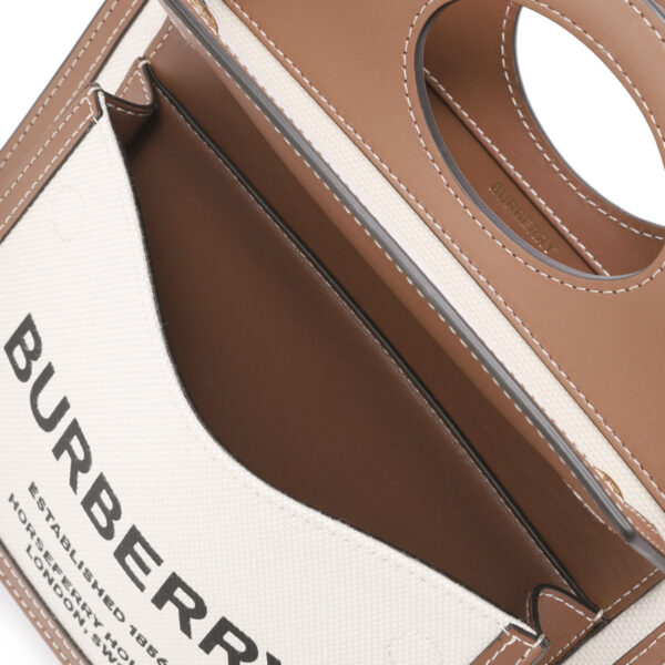 8039361 natural06 Burberry Mini Pocket Bag Tote Beige