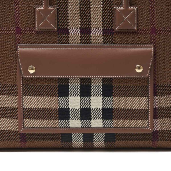 8049136 birchbrown07 Burberry Tote Bag Check Brown