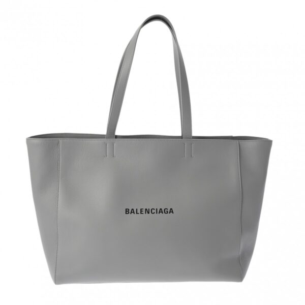 805000944243000 1 Balenciaga Everyday East West Calf Tote Bag Gray