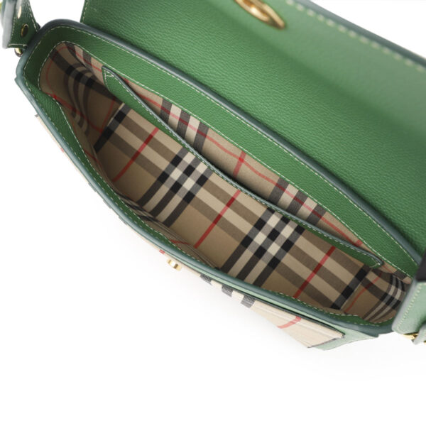 8050867 ivygreen05 Burberry Crossbody Bag Leather Green