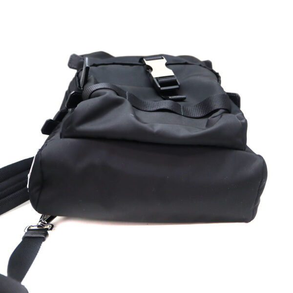 8052 5 Prada Body Bag Leather Nylon Black