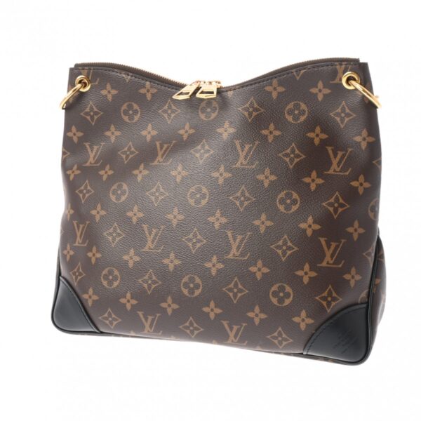 806000640132000 2 Louis Vuitton Odeon NM MM Monogram Shoulder Bag Brown Black