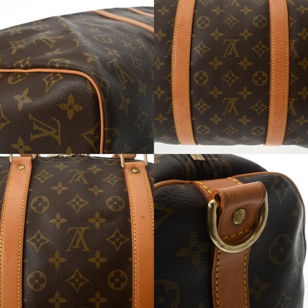 806000640188000 10 c Louis Vuitton Keepall Bandouliere 55 Monogram Bag Brown