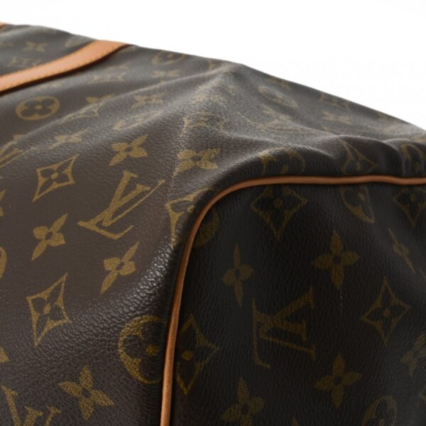 806000640188000 7 Louis Vuitton Keepall Bandouliere 55 Monogram Bag Brown