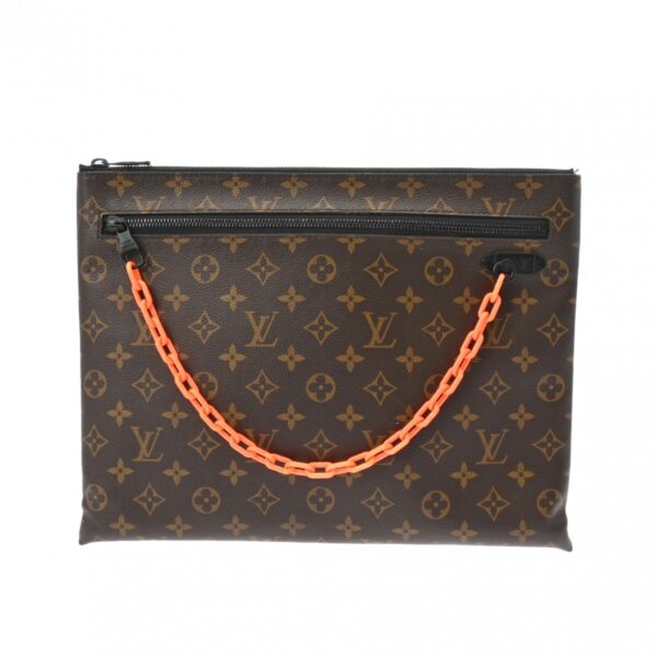 806000640204000 1 Louis Vuitton Monogram Solar Ray Pochette Clutch Bag Brown