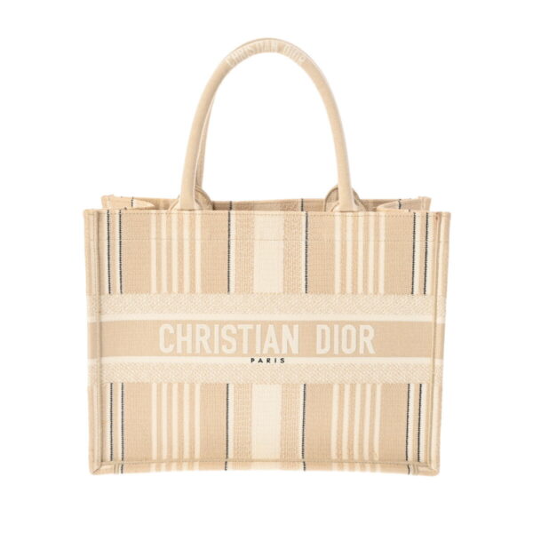 810000116147000 1 Christian Dior Book Tote Medium Handbag Beige