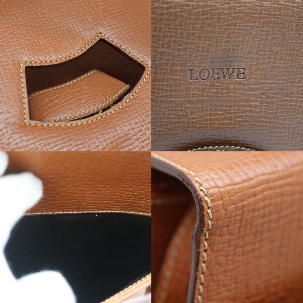 829 8 Loewe Barcelona 2WAY Leather Bag Brown