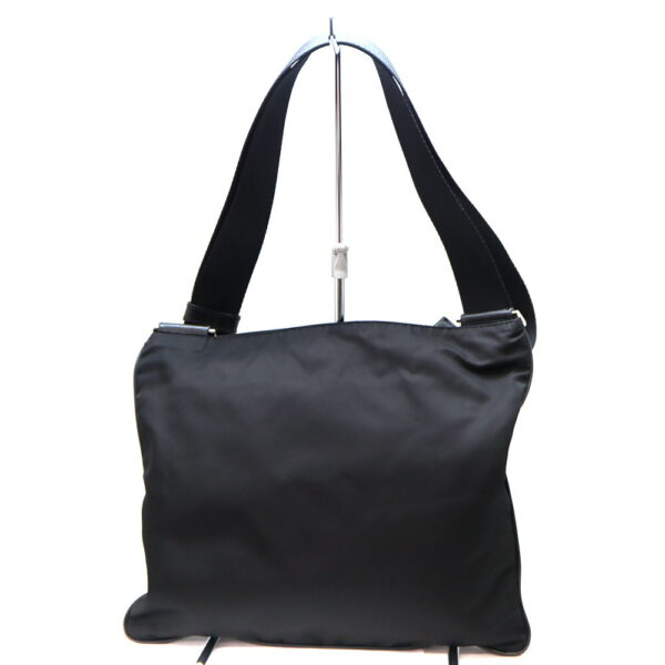 8484 2 Prada Nylon Shoulder Bag Black