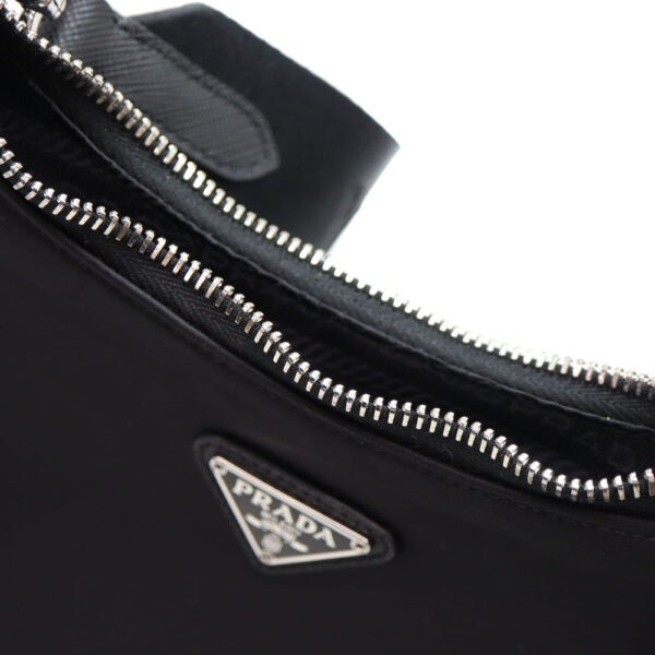 8674 12 Prada Re Edition 2005 Re Nylon Shoulder Bag Black