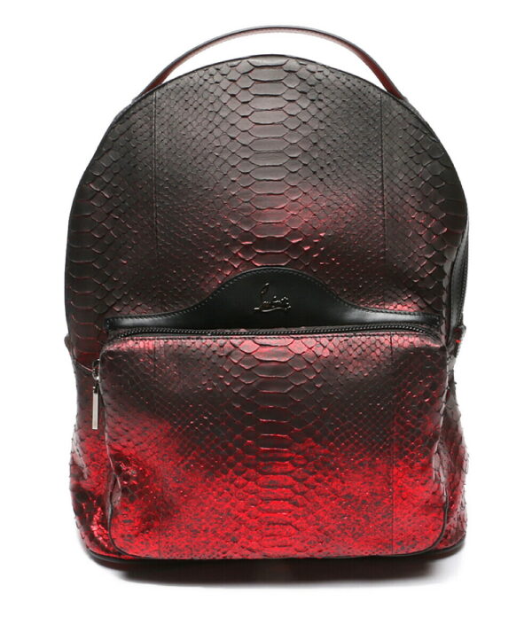 8701110083 1 Christian Louboutin Python Leather Backpack