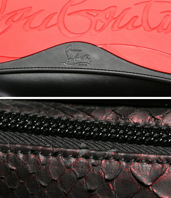 8701110083 7 Christian Louboutin Python Leather Backpack