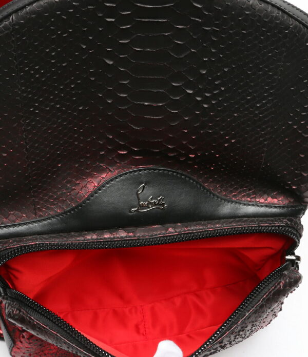 8701110083 8 Christian Louboutin Python Leather Backpack