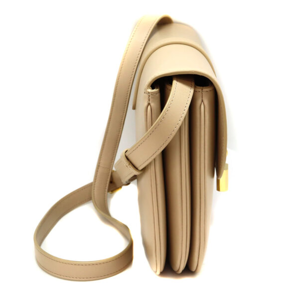 8827 4 Celine Medium Taboo Shoulder Bag Beige Leather