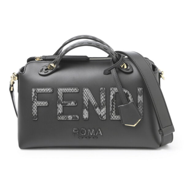 8bl146 ahmm02 Fendi By The Way Leather Bag Gray