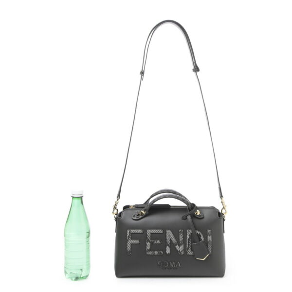 8bl146 ahmm03 Fendi By The Way Leather Bag Gray