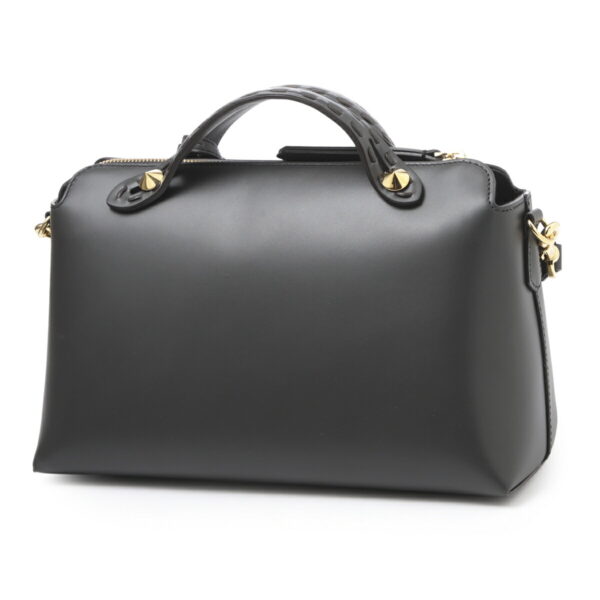 8bl146 ahmm04 Fendi By The Way Leather Bag Gray