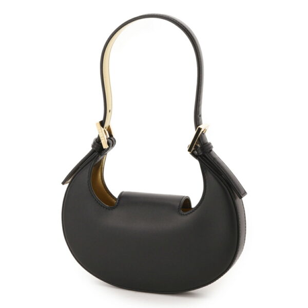 8bs065 aaiw04 Fendi Cookie Leather Hobo Bag Black