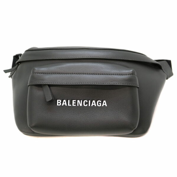 9062 1 Balenciaga Everyday Waist Pouch Leather Gray