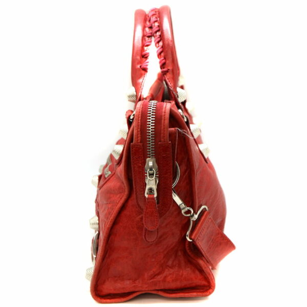 9683 3 Balenciaga The Giant City 2WAY Bag Leather Red