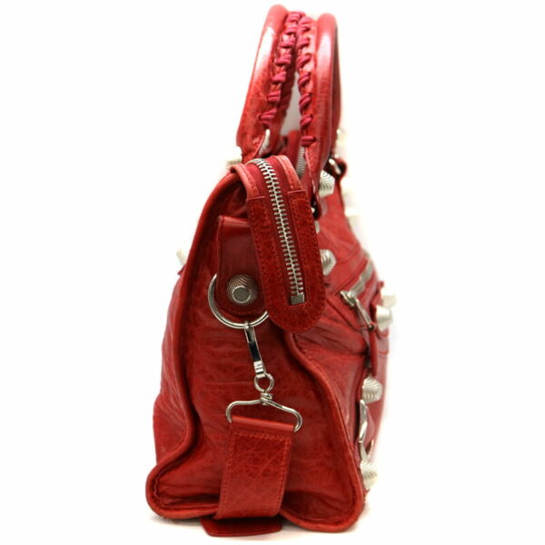 9683 4 Balenciaga The Giant City 2WAY Bag Leather Red