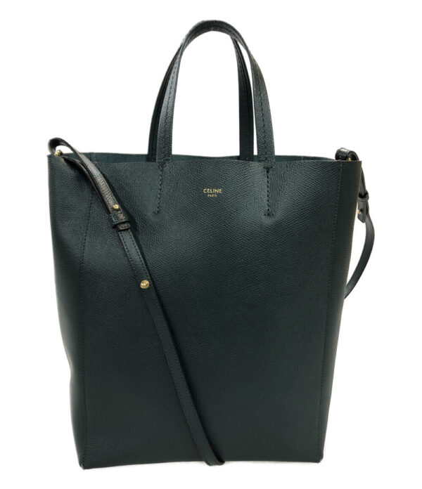 a155428004 1 Celine Vertical 2way Tote Bag Black