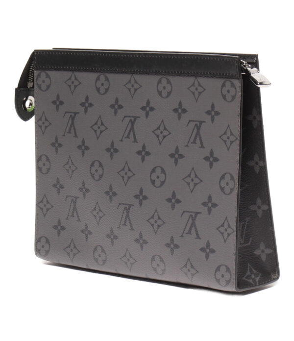 a158718002 2 Louis Vuitton Pochette Voyage Clutch Bag Monogram Eclipse