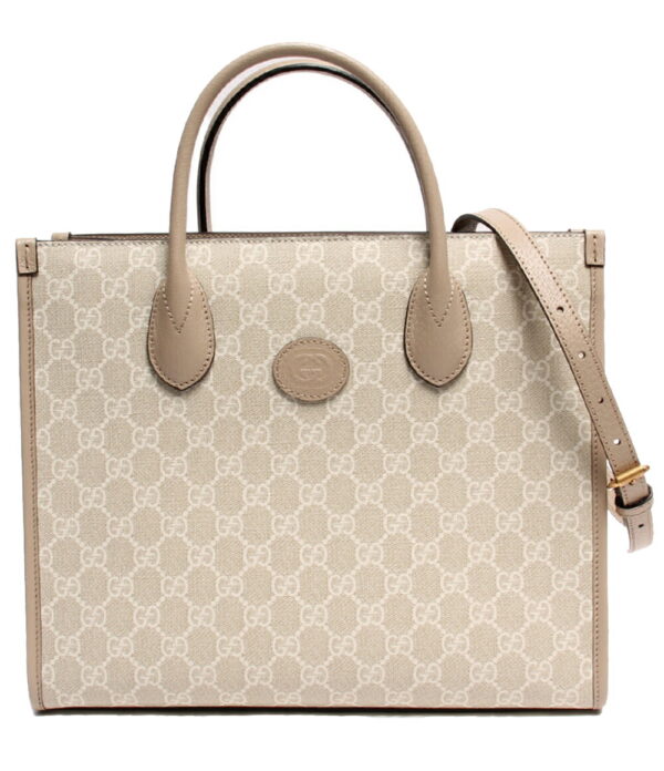 a164395001 1 Gucci Interlocking G Small GG Supreme Tote Bag