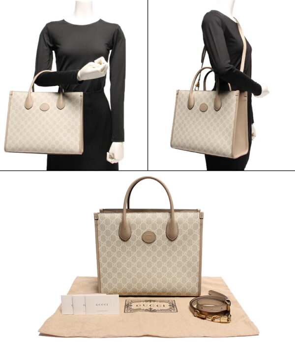 a164395001 8 Gucci Interlocking G Small GG Supreme Tote Bag