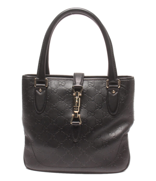 a166391001 1 Gucci Jackie Leather Handbag Black