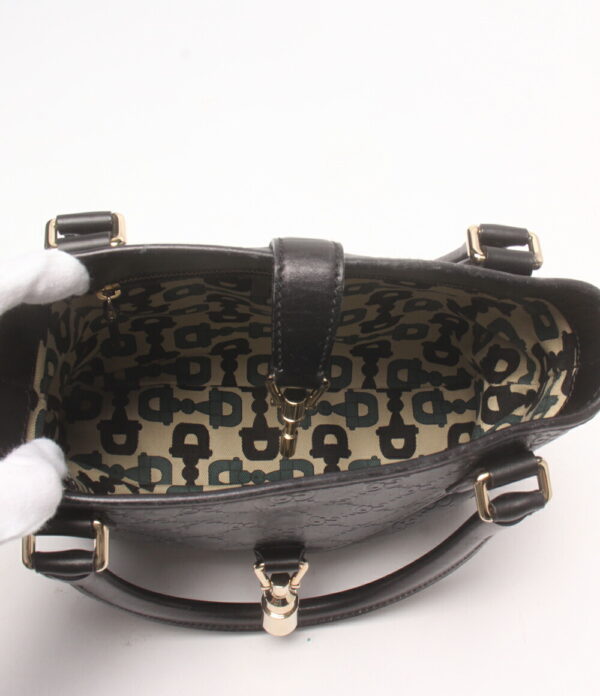 a166391001 3 Gucci Jackie Leather Handbag Black